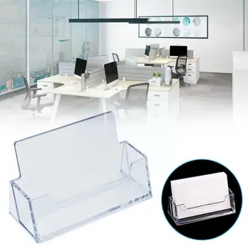 1 buc Clar Birou Raft Cutie de Depozitare Display Stand Acrilice Desktop Business Card din Plastic Transparent Suport L6f2