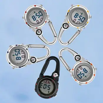 1 buc Mini Clip Pe Carabină Ceas Digital Ceasuri Sport Cuarț Ceas Carabină Ceas Pentru Activități în aer liber