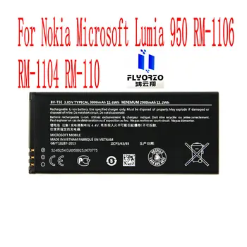 100% Brand nou de Înaltă Calitate 3000mAh BV-T5E Baterie Pentru Nokia Microsoft Lumia 950 RM-1106 RM-1104 RM-110 Telefon Mobil