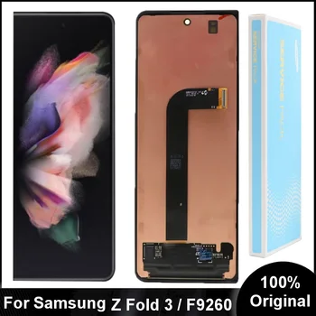 100%Original AMOLED Pentru Samsung Galaxy Z Fold 3 Display 5G F9260 F926B PF926U Pantalla Lcd Touch Panel Screen Digitizer Asamblare