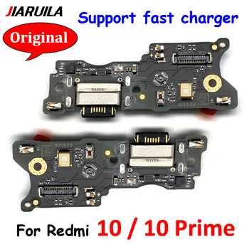 100% Original, Testat Incarcator USB Port de Încărcare Conector Dock Microfon Bord Flex Cablu Pentru Xiaomi Redmi 10 / Redmi 10 Prim