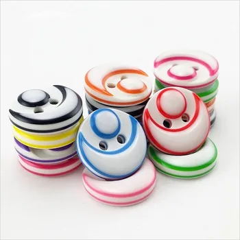 100buc/Lot Mixt Color 2 Gauri Rășină Smiley Butoane Pentru DIY Meșteșug Scrapbooking Accesorii Farmece de Cusut & accesorii tricotaj