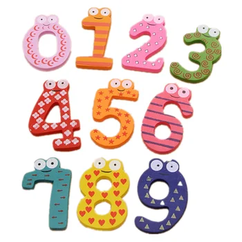 10buc/set Montessori Copilul Numărul Frigider Magnetic Figura Stick de Matematică din Lemn Educative pentru Copii Jucarii pentru Copii