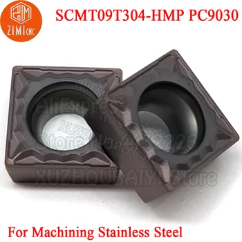 10P SCMT09T304-HMP PC9030 Pătrat Carbură de a Introduce SCMT32.51 Strung CNC Insertii de Tăiere de Tăiere, Pentru Prelucrarea de Oțel Inoxidabil