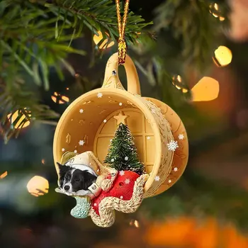 14mm Cuarț Unghii Mari Crăciun Gnomi Swinging Cat Masina Agatat Ornament de Crăciun Pandantiv Ornamente Ornamente de Personalitate