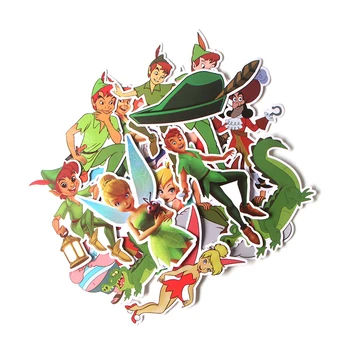 19pcs Peter Pan Autocolante Paster Personaje de Desene animate Anime Film Amuzant Decalcomanii de Scrapbooking Diy Telefon Laptop rezistent la apa Decoratiuni