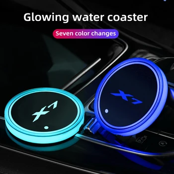 2 buc Masina de Styling Interior LED Luminos Coaster Cana de Apa Suport Sticla Pentru BMW X7 M G07 2021 Auto Accesorii de Interior