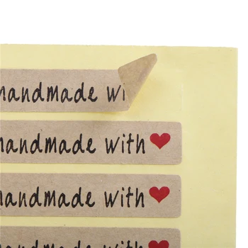 200PCS/lot Adeziv lucrate Manual Cu Dragoste Red Inima Etichetă de Hârtie Autocolant DIY Cupcake Ambalare Cutii de Etanșare Autocolant