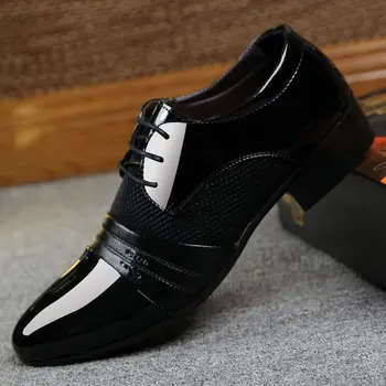 2019 Noi de Vara Rochie Casual Barbati Pantofi Solidă Plus Dimensiune Casual Vânzare Fierbinte Nou Brand de Moda pentru Bărbați Pantofi Piele naturala Pantofi