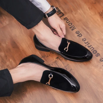 2021 nouă primăvară pantofi din piele slip-on mocasini barbati piele de Căprioară de lux negru pantofi oxford pantofi clasic confortabil mocasin