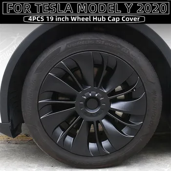 4BUC Pentru Tesla Model Y 19 Inch Capac de Performanță Înlocuire Capac de Roata Completa Janta Capac Roata Capac de Acoperire Accesorii 2020-2022