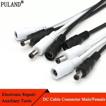 5/10 Bucăți 5.5x2.1 Plug Negru și Alb DC sex Masculin sau Feminin Conector de Cablu pentru 3528 5050 LED Strip