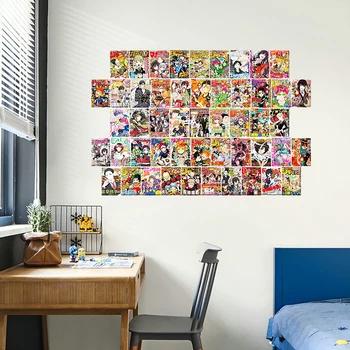 50/100buc Anime Reviste Estetice Perete Colaj Kit Manga Luminoase de Culoare Camera de zi Dormitor de Decorare Arta de Tineri Adulți