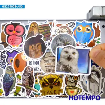 50Pieces Funny Owl Sloganul Amestecat Graffiti Animale Autocolante pentru Bagaje Telefon Laptop Chitara Skateboard Motocicleta Autocolant Auto