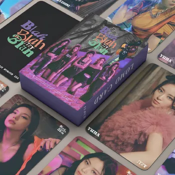 55Pcs/Set Kpop ITZY Lomo Card Album Bla cărți Poștale Moda coreeană Grup de Fete Idol Imprimare Foto HD Carduri Cadou Fanilor