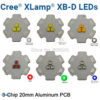 5pcs Cree XBD XB-D 3Leds 3 Cip-9W LED Emitator de Lumina Alb Cald/Alb/Rosu/Verde/Albastru/Galben Pentru DIY Led corp de Iluminat Lampa de Lumina
