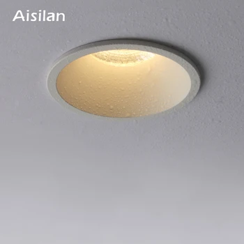 Aislian LED Încastrat tip Downlight IP65 Impermeabil Ultra-subțire Mare Unghi Fascicul de Lumină la fața Locului Încorporat Baie Duș Wc