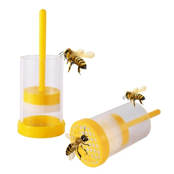Apicultura Regina King Bee Marcarea Sticla De Creștere Marker Marker Etichetă Galbenă Insecte Albine Identificarea Instrumente