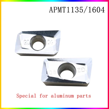 APMT1135 APMT1604 carbură lama APMT1135PDER APMT1604PDER lama de cotitură piese din aluminiu, utilizate pentru BAP300R slefuire clip