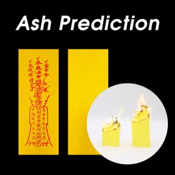 Ash Predicție (Galben) 50pcs Sufletul Hârtie +Ash Pen Pro Trucuri Magice Miracol Predicție Funingine Pro Foc Până Aproape de Magie, Iluzii