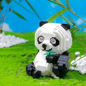 Balody Panda Diamant Blocuri de Desene animate Drăguț Panda 3D Model Educațional Cărămizi Anime Jucării Pentru Băieți pentru Copii Cadouri de Crăciun