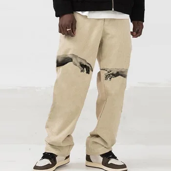 Barbati Pantaloni 2021 Primavara Toamna Liber De Imprimare Direct Pantaloni Casual Mens De Moda Streetwear Pantaloni Lungi Tendință Bărbați Îmbrăcăminte