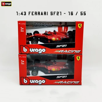 Bburago 1:43 2021 Ferrari F1 SF21 #55 #16 Aliaj Jucărie Ferrari de curse de formula static simulare aliaj model de masina Jucarii