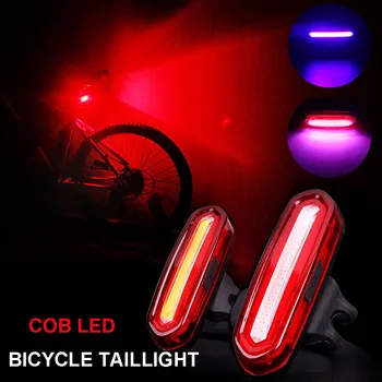 Biciclete Lumina din Spate COB LED Stop Bicicleta Ciclism Impermeabil MTB Drum de Munte, Coada de Lumină de Siguranță Lampa de Avertizare Accesorii