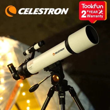 Celestron 70mm Deschidere 500mm pentru Copii si Adulti Astronomice Refractare Portabil Telescoape AZ Monta pe Deplin Multi-Coated Optics