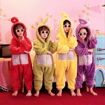 Copii Teletubbies Costum de Crăciun Pijamale Pijamale Dipsy PO Lala Tinky Winky Petrecere de Halloween Cosplay Costum Pentru Copii Copil