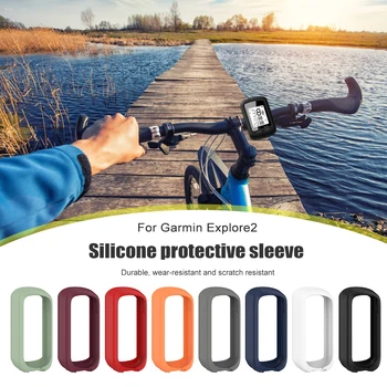 Cronometru Silicon Caz Praf Anti-drop Biciclete Vitezometru Ceas Capacul de Protecție de Înlocuire Accesorii pentru Garmin Explora 2