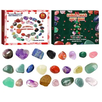 Crăciun Advent Calendar 2022 Copii Calendar Advent, Cu Roci Minerale, Pietre Pretioase 24 De Zile Conta În Jos De Piatra De Colectare Pentru