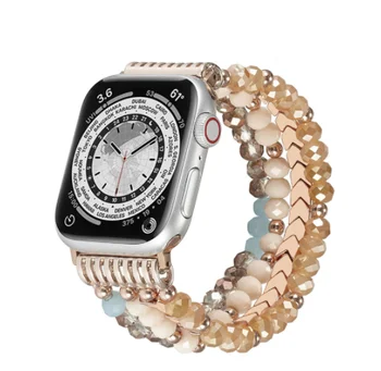 Curea Pentru Apple Watch band 44mm 40mm Bijuterii brățară pentru iWatch 42mm 38mm Watchwrist pentru Femei pentru iwatch Seria 7 41mm 45mm