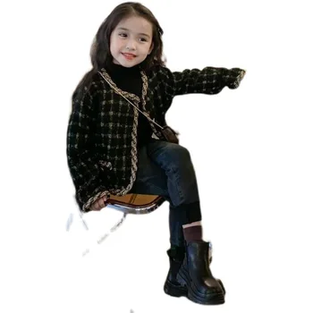De iarnă 2022 Noi Fete Jachete, cămăși din Bumbac și Căptușit Jachete Îmbrăcăminte exterioară de Iarnă Haine Copii Noi Poarte Fetele Haina de Iarna Copil Haina