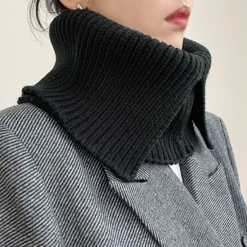De iarnă pentru femei guler fals salopete casual culoare solidă gât înalt salopete tricotate