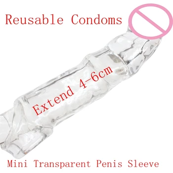 De Sex Masculin Extinde Maneca Penis Extender Prezervative Reutilizabile Vibrator Potențiator De Jucarii Sexuale Pentru Barbati Intarziere Ejaculare Penis Duza