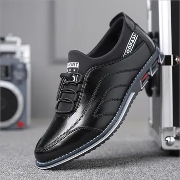De Înaltă Calitate, De Dimensiuni Mari Pantofi Casual Barbati De Afaceri De Primăvară Moda Barbati Pantofi Casual Vânzare Fierbinte Respirabil Albastru Casual Barbati Pantofi Negru