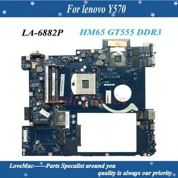 De înaltă Calitate LA-6882P pentru lenovo Ideapad Y570 Laptop Placa de baza HM65 DDR3 pentru NVIDIA GT555M GPU, 2GB 100% Testat