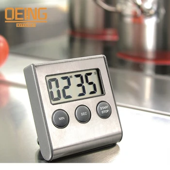 Digital Timer Bucătărie Magnetic Digital Cronometru Ecran LCD Digital Magnet Ceas Deșteptător Gătit Conta în Sus Numărătoare inversă Cronometru