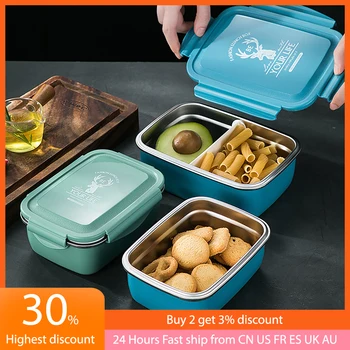 Din Oțel inoxidabil Containere Portabile, Etanșe Izolare masa de Prânz Caseta BPA-Free Bento Bucătărie Cutie de Depozitare pentru Adulți, Copii, Scoala