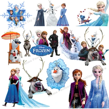 Disney Aplici Frozen Elsa, Anna, Olaf Desene animate Patch-uri pentru Îmbrăcăminte de Fier pe Patch-uri de Transfer de Căldură Autocolante Haine Accesorii