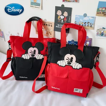 Disney Mickey mouse școală tutore sac elev de gimnaziu sac de panza pentru copii geanta de umar messenger fete baieti genți de mână