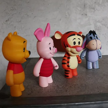 Disney Winnie the Pooh, Eeyore, Piglet, Tigger Disney Urs de Acțiune Figura Model de Colectare Jucarii Jucarii si Cadouri pentru Copii