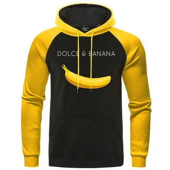Dolce & Banana Desene Animate Tricou Barbati Moda Toamna Raglan Hoodie Strada Imprimare Harajuku Haine Casual Crewneck Pulover Hoody