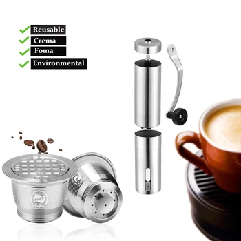 iCafilas Reutilizabile Capsula de Cafea din Oțel Inoxidabil Rasnita De Cafea Nespresso Filtru de unică folosință Cana Filtru Păstăi