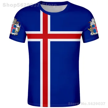 Islanda Tricou Diy Personalizat Gratuit Numărul de Numele Isl T-shirt Națiune Pavilion Este Icelandair Islandeză Țară Facultate de Imprimare Foto de Îmbrăcăminte