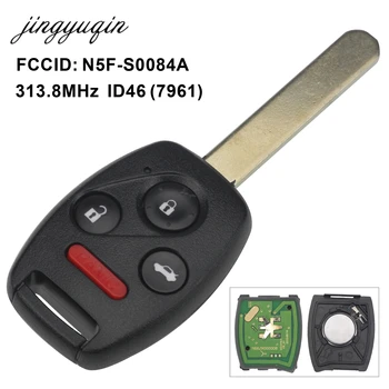 jingyuqin Masina pe Telecomanda Cheii de Control de Alarmă pentru Honda CIVIC N5F-S0084-UN FLUX ID46 (7961) Cip 313.8 MHz