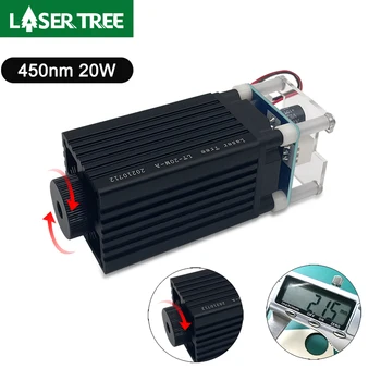 LASER COPAC 40W 20W Modul cu Laser, 450nm TTL Lumină Albastră Capul Laser pentru Gravura Laser Lemn DIY Instrument de Creare