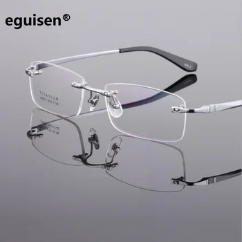 latime-145 din titan Pur, fără ramă fata mare om de afaceri de sex masculin miopie ochelari cadru pentru rame de Ochelari ochelari de 8931 oculos de grau