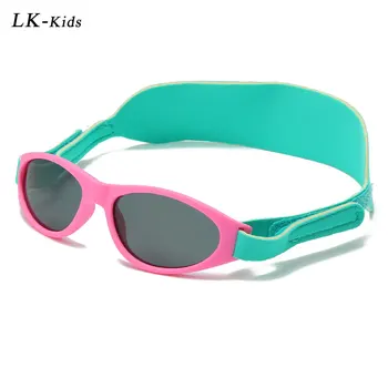 LongKeeper TR90 Copii ochelari de Soare Polarizat Cu Bentita Copii Flexibil de Siguranță Ochelari de cal Fete Baieti Brand de Ochelari Oculos De Sol